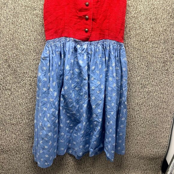Vintage Salzburg-Wien Dress Womens 12 Traditional Folk Classic Button Austria - Picture 3 of 10